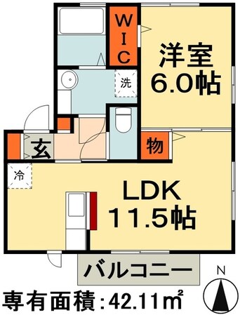 ディアコート大和田の物件間取画像